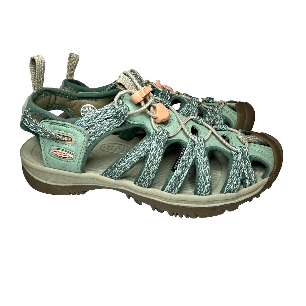 Keen Whisper Waterproof Hiking Sport Sandals Women's US 8 Sold Out Granite/Peach - Picture 3 of 11